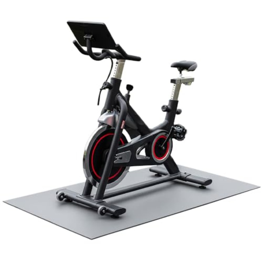 Home Gym Rubber Flooring - Rubber-Cal TFS-121 Exercise Bike Mats for