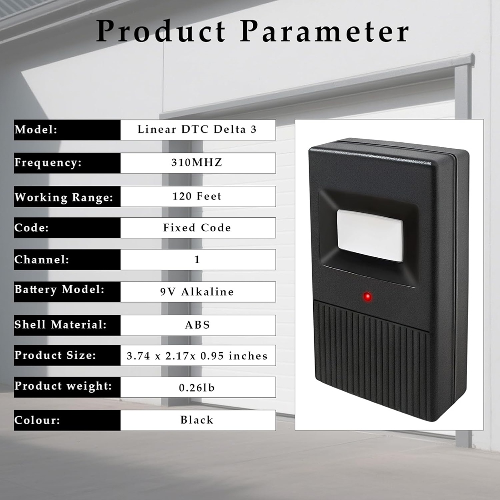 Home Gym Garage - ABSQ-Garage Door Remote Control Unit(1Pcs) For