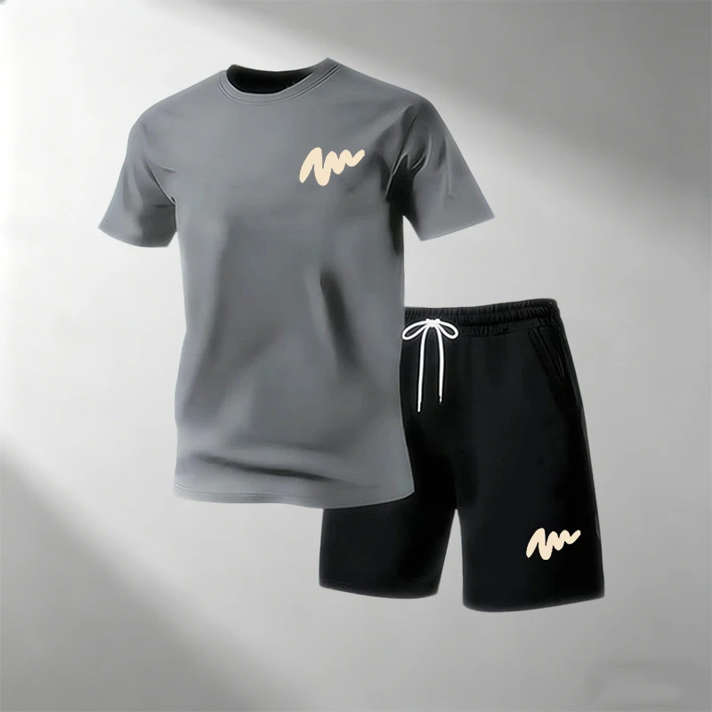 Home Gym Training - Fashion Men's Street T-Shirts Sets 2