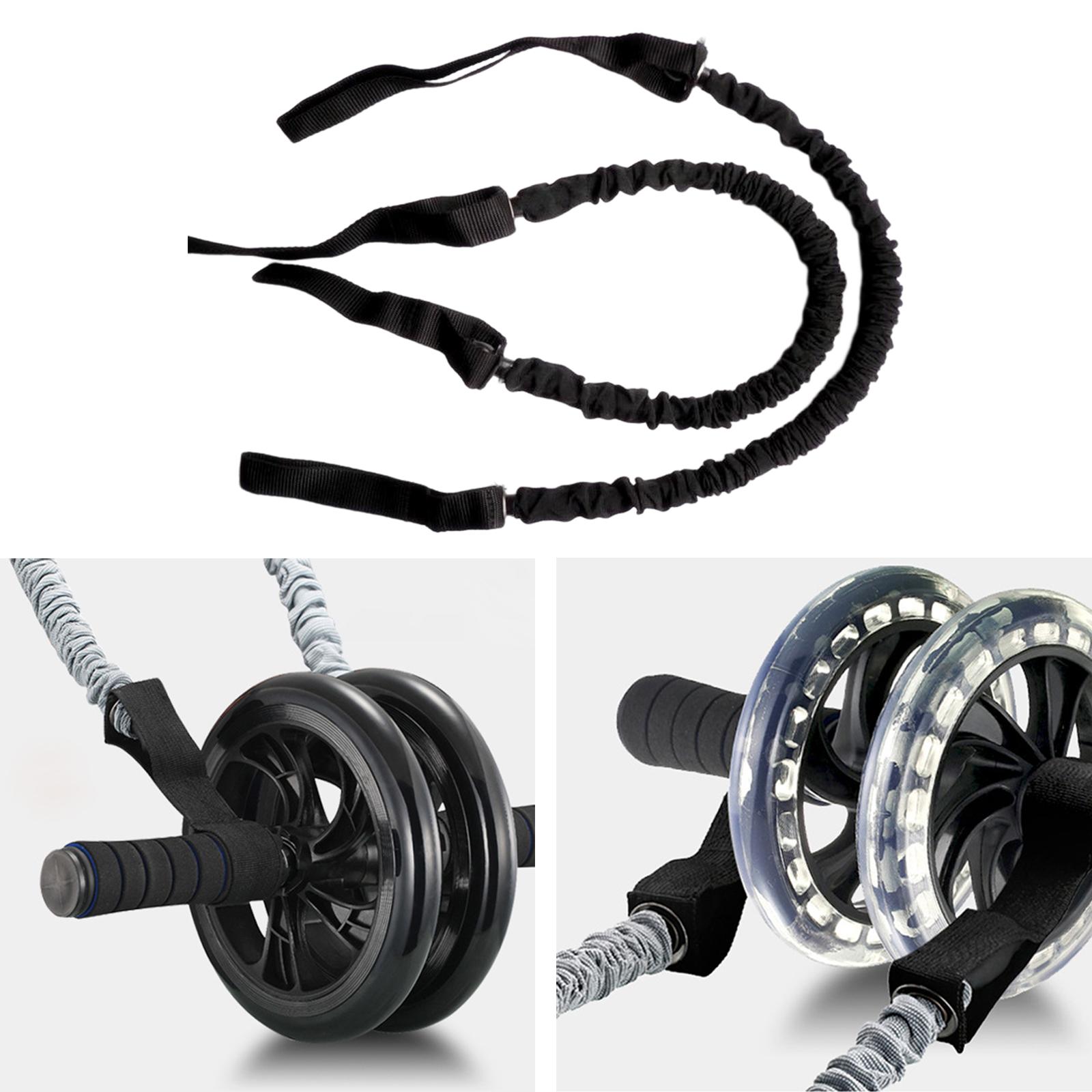Ab Roller Wheel - 2Pcs Roller Abdominal Wheel Elastic String