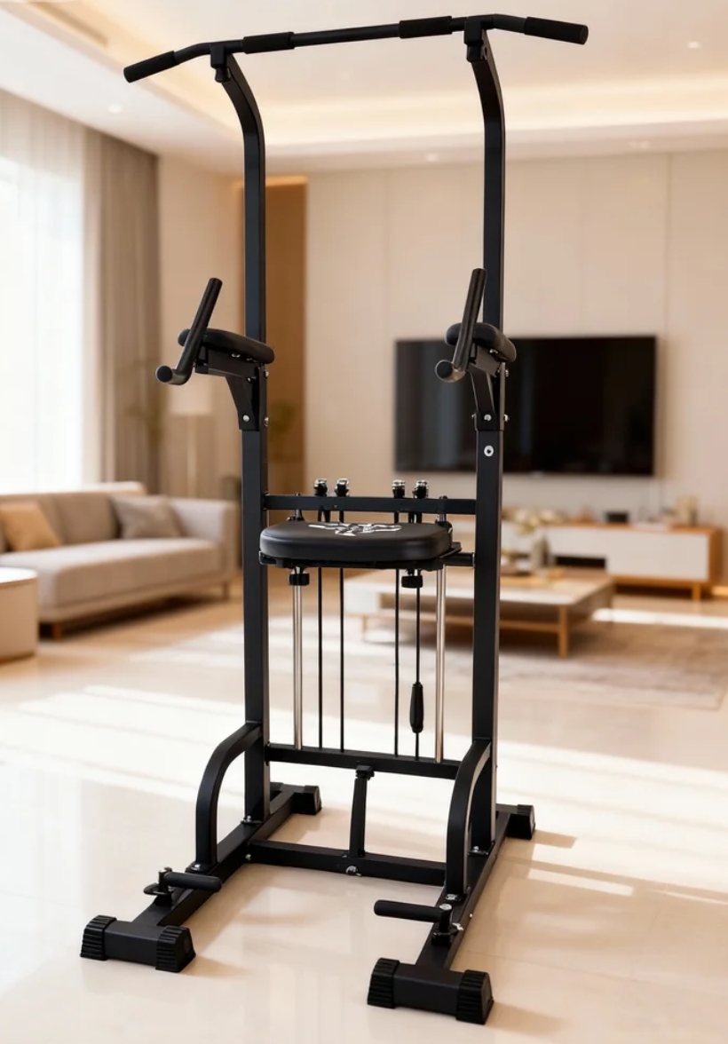 Home Gym Garage - Power Tower Pull-Up Dip Station 450LBS
