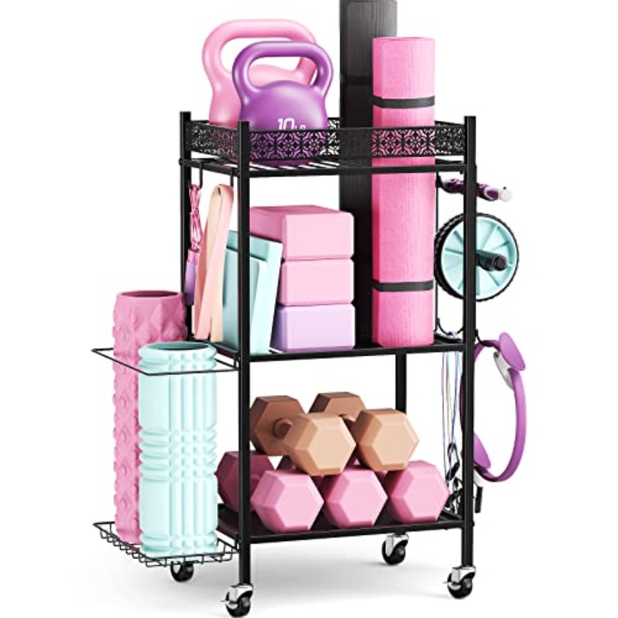 Home Gym Yoga Storage - Home Gym Storage Rack for Yoga