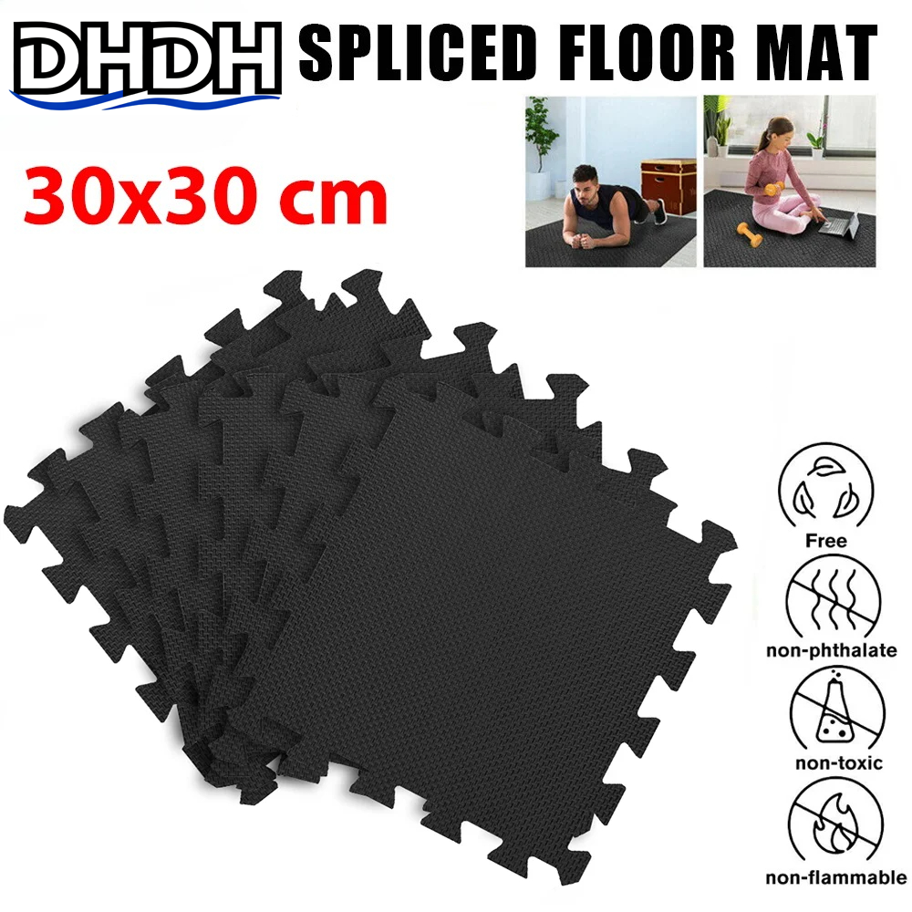 Home Gym In Garage - 8/16 Pcs Gym Mat Cross-patterned Foam