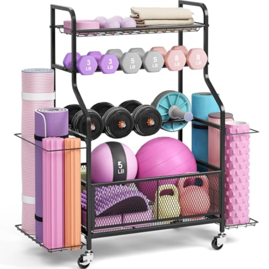 Home Gym Yoga Storage - Dumbbell Rack Weight Storage Rack for