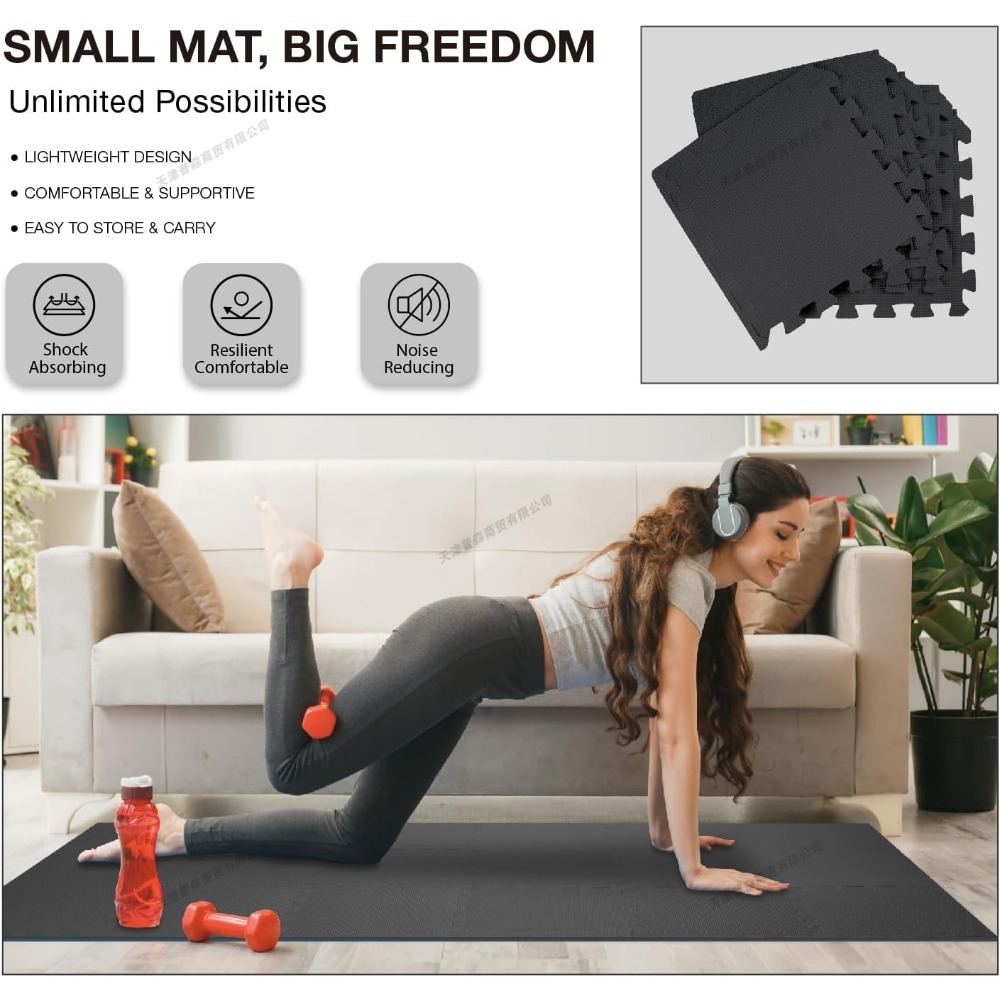 10Pcs Gym Floor Mat EVA Foam P - Home Gym In Garage avis et prix