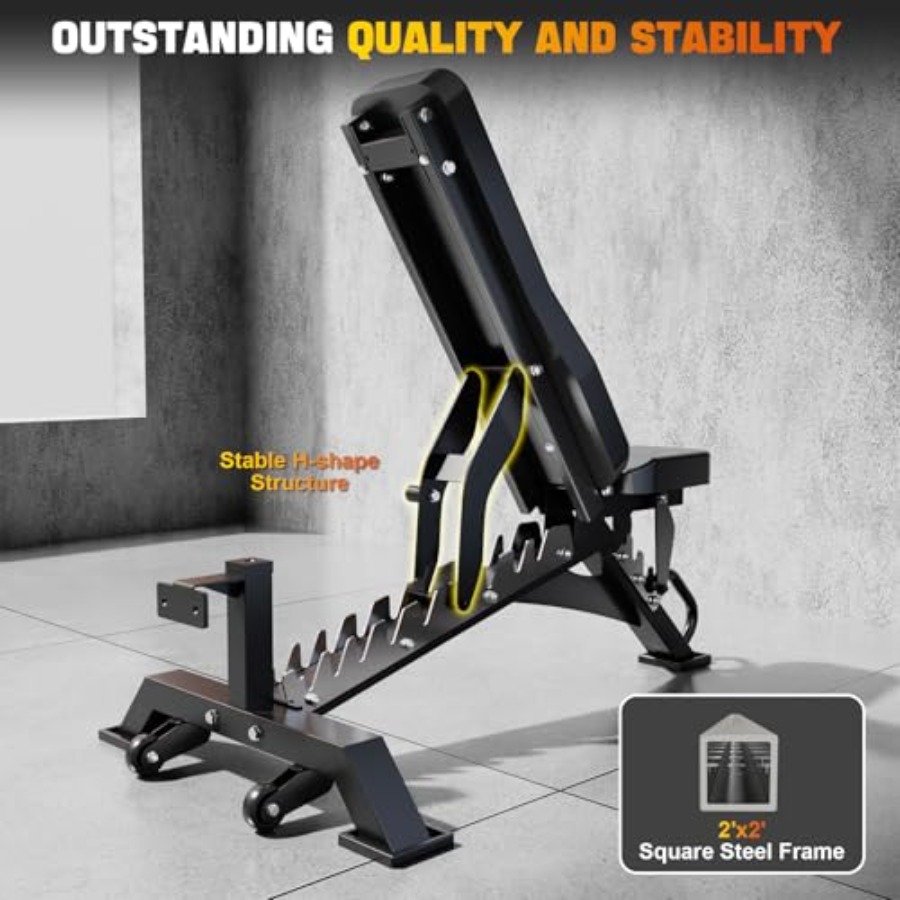 Adjustable Weight Bench Heavy  - Home Gym In Garage avis et prix