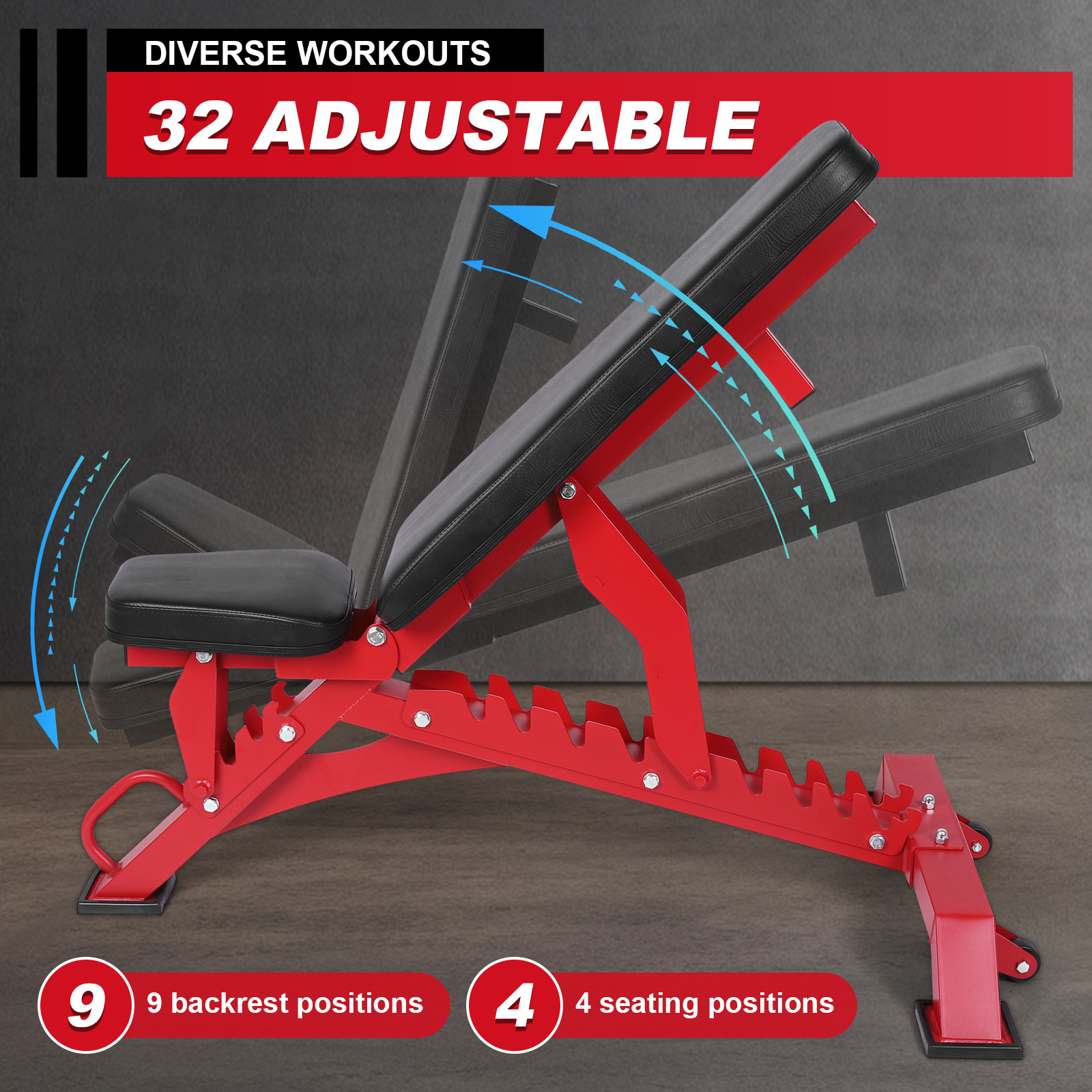 Workout Bench Adjustable Stren - Home Gym In Garage avis et prix