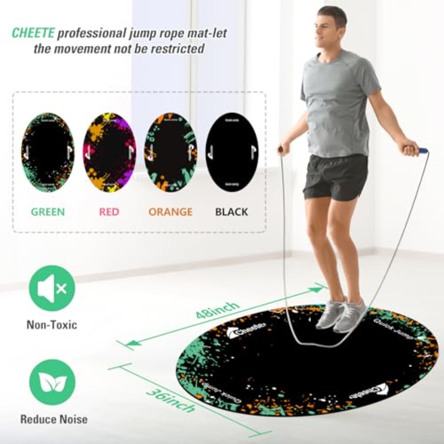 Jump Rope Mat Large Rubber Exe - Home Gym Rubber Flooring avis et prix