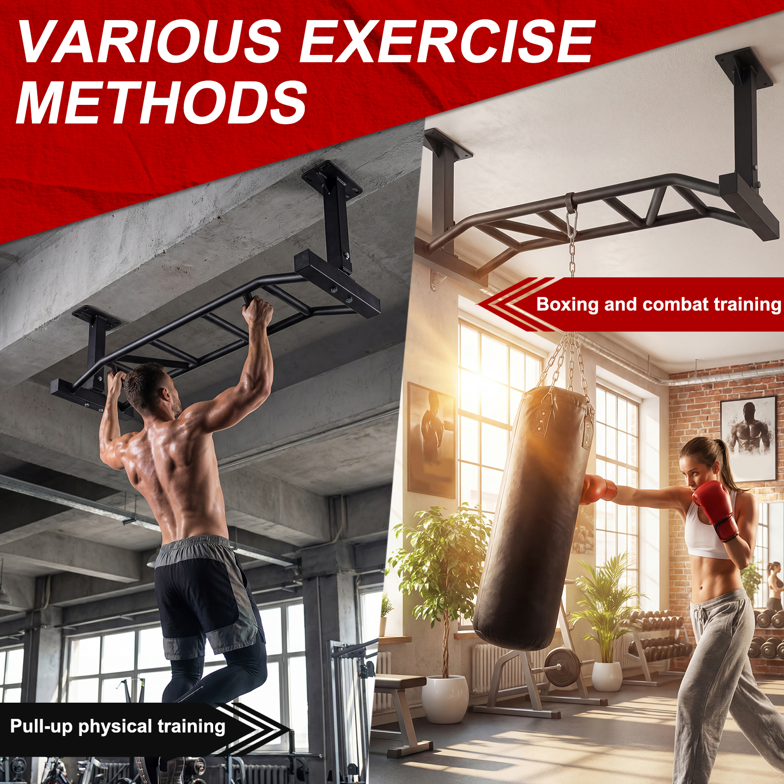 47 Inch Mounted Pullup Bar Adj - Home Gym In Garage avis et prix