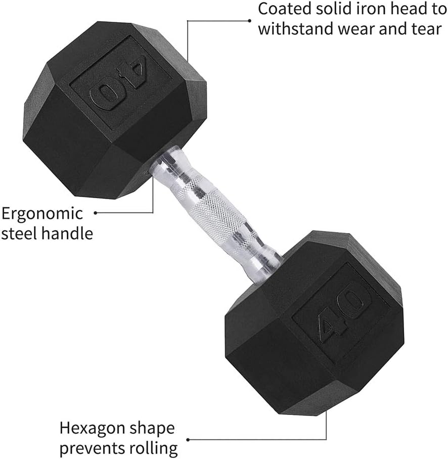 Set of 2 Hex Dumbbells for Hom - Home Gym Designs avis et prix