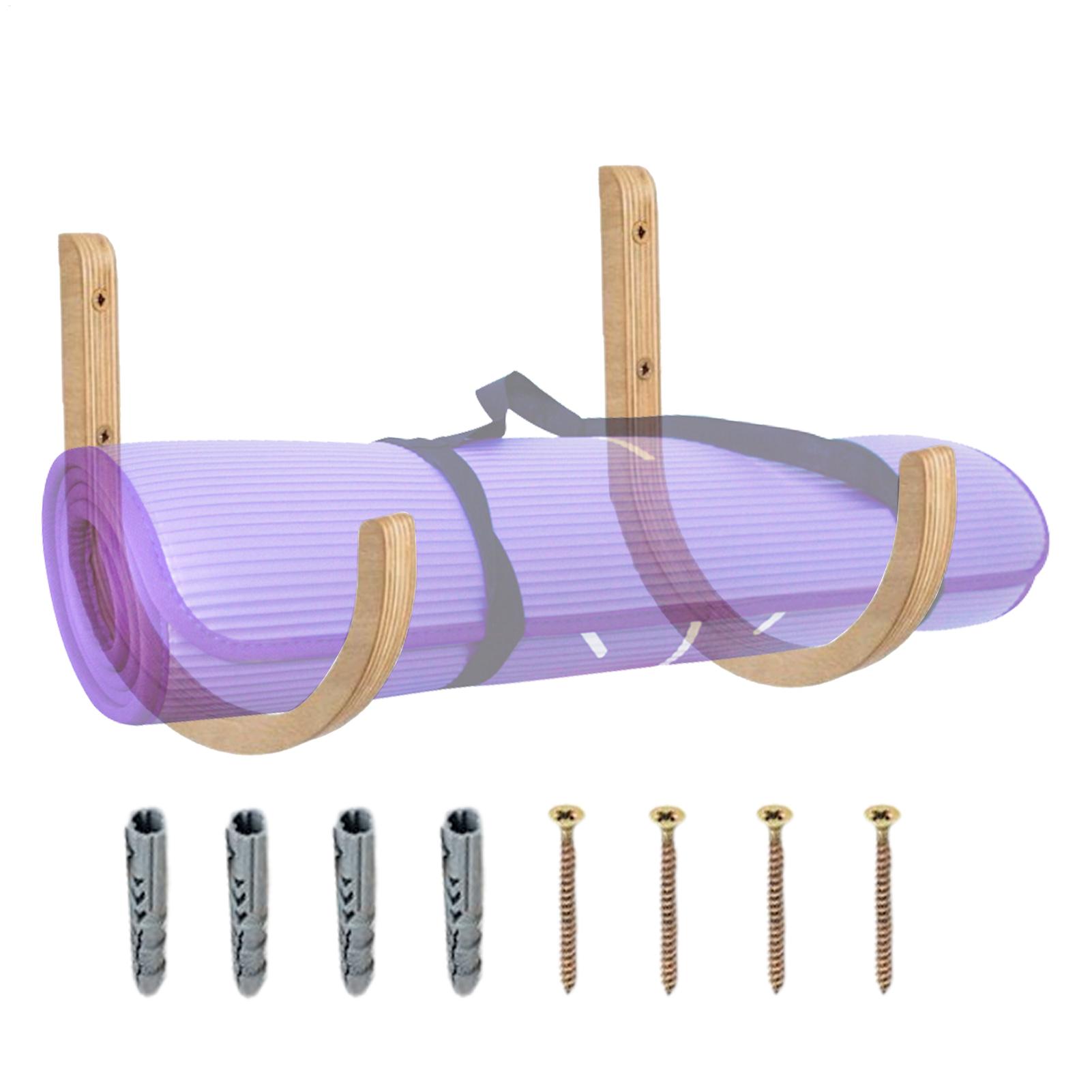 Wooden Yoga Mat Holder Wall Mo - Home Gym Yoga Storage avis et prix