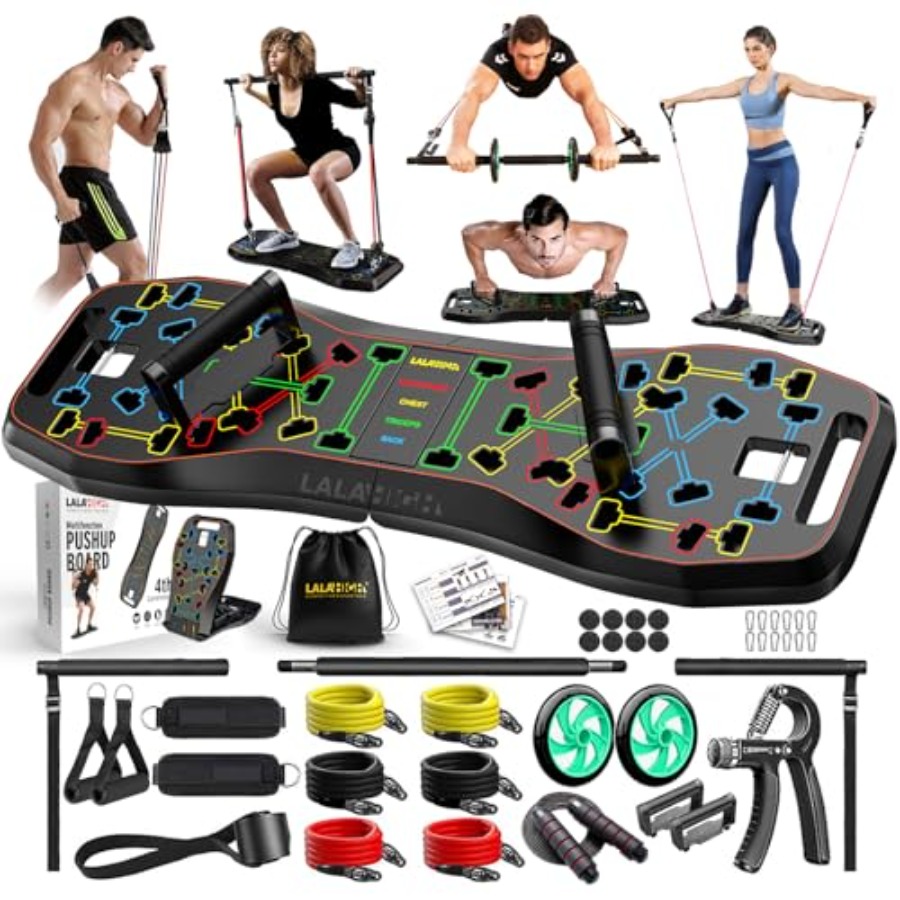 Push Up Board 36 in 1 Home Gym - Ab Roller Wheel avis et prix