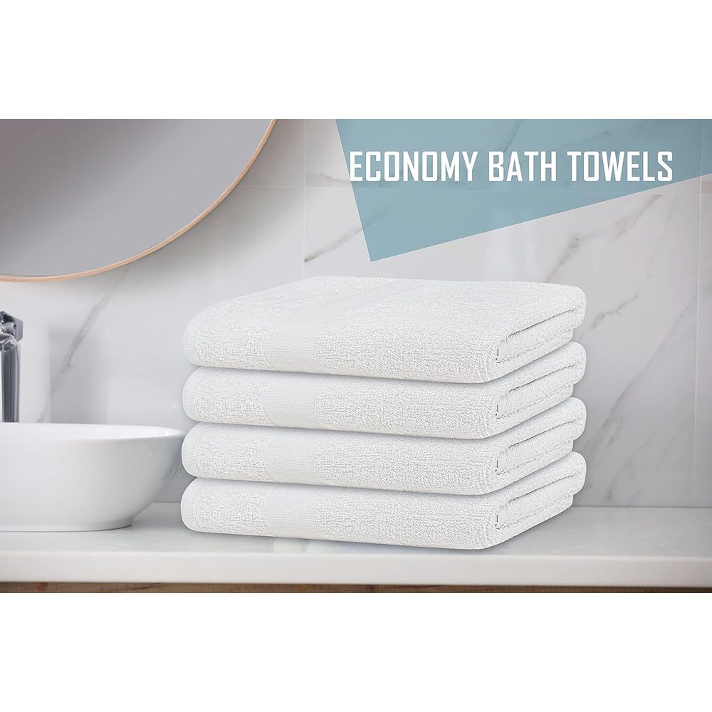 24-Pack White Bath Towels - Bu - Home Gym Budget avis et prix
