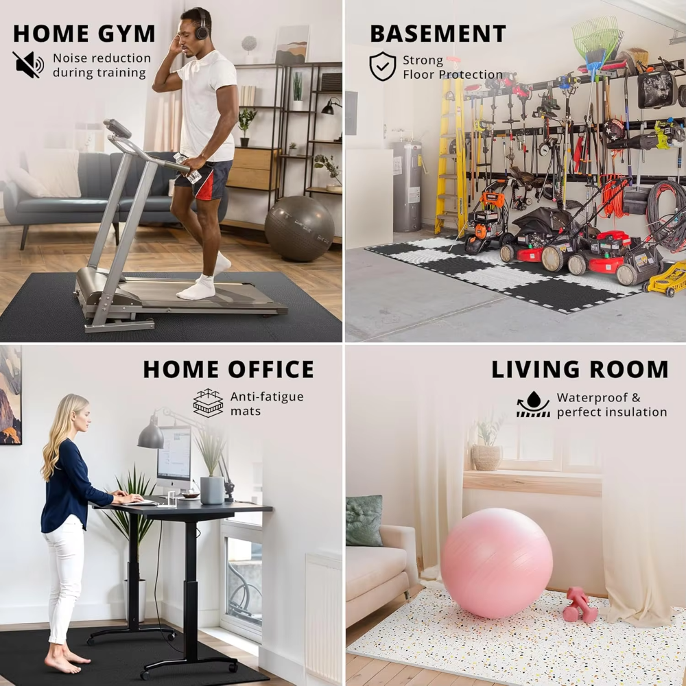 Gym Flooring Eva Soft Foam Flo - Home Gym Rubber Flooring avis et prix