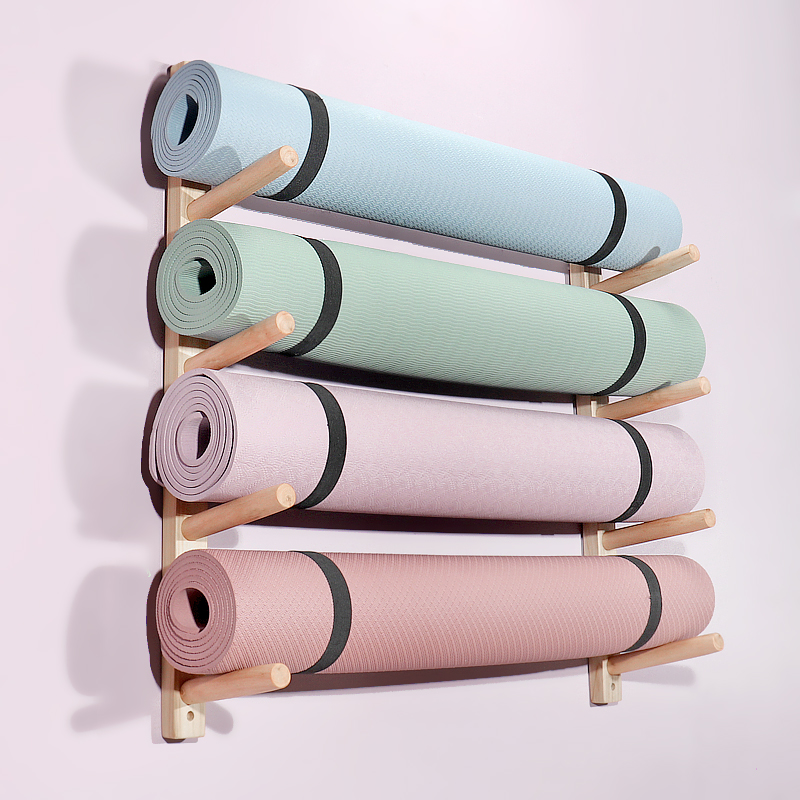 Wooden Yoga Mat Holder Wall Mo - Home Gym Yoga Storage avis et prix