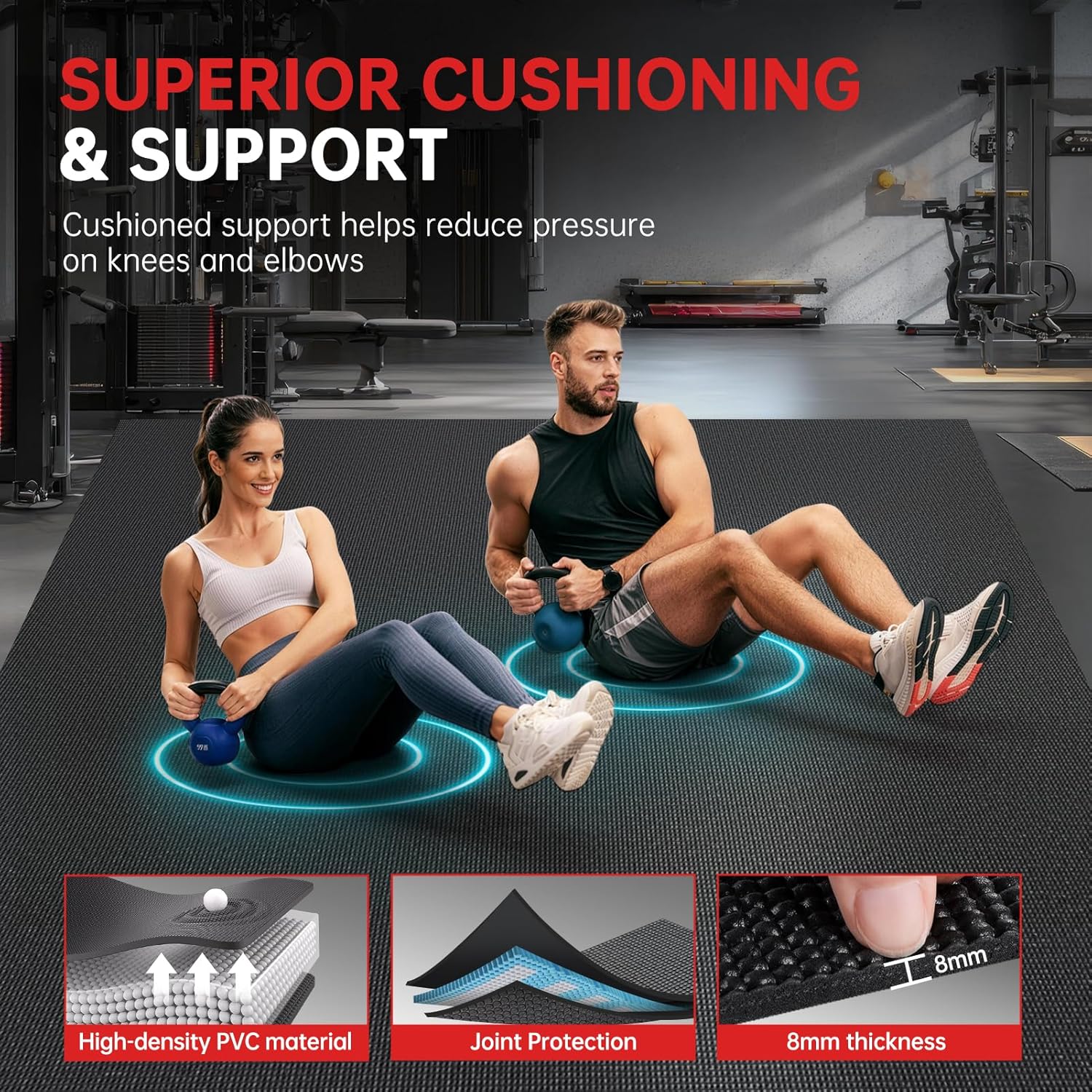 Large Exercise Mat, 10'x6'/9'x - Home Gym In Garage avis et prix