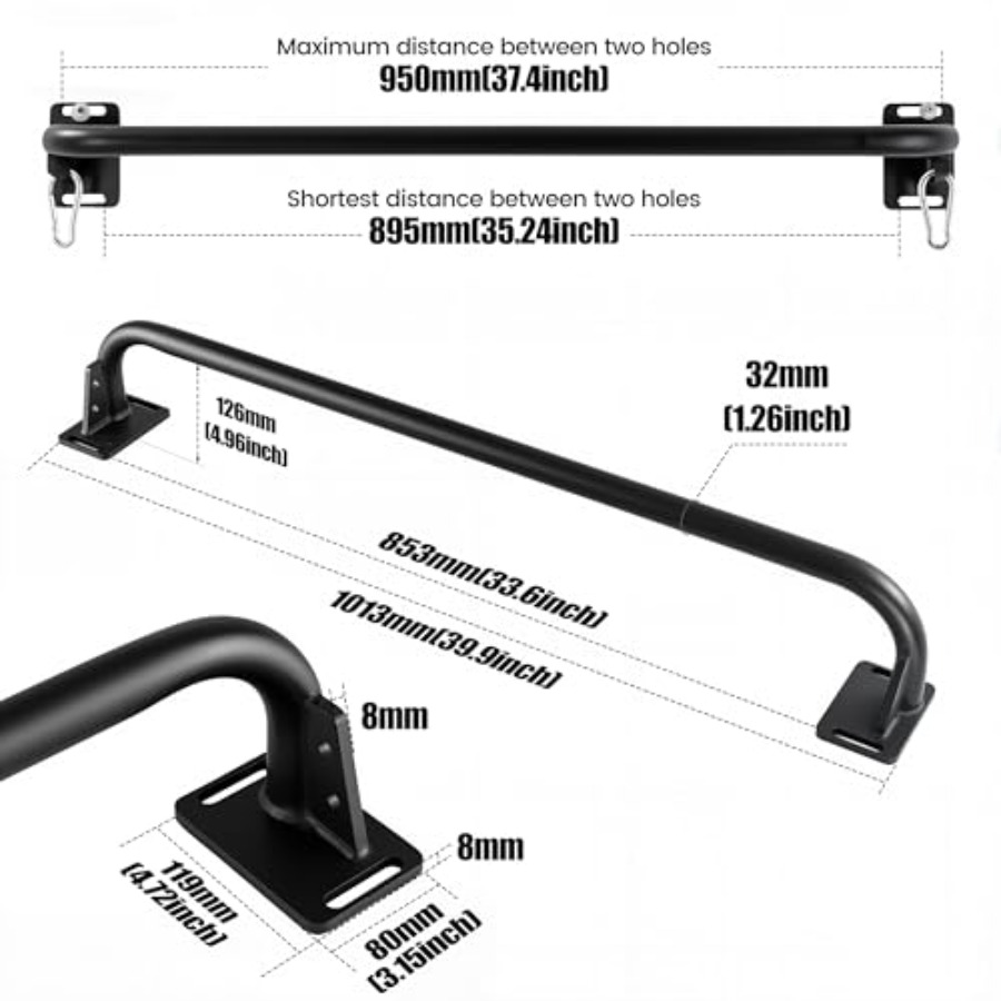 Heavy Duty Wall Mounted Pull U - Home Gym Garage avis et prix