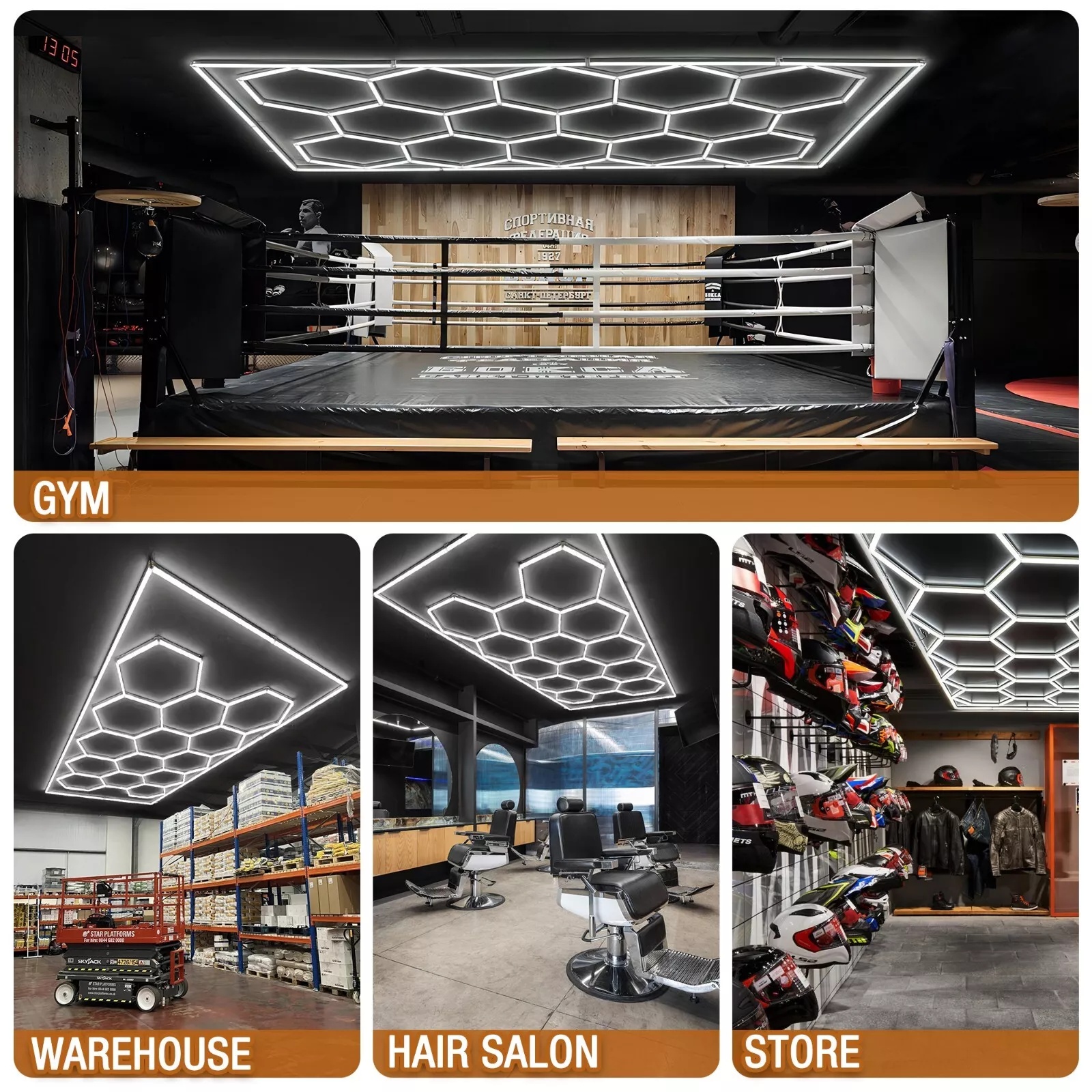 Hexagonal Garage Light 110-240 - Home Gym In Garage avis et prix