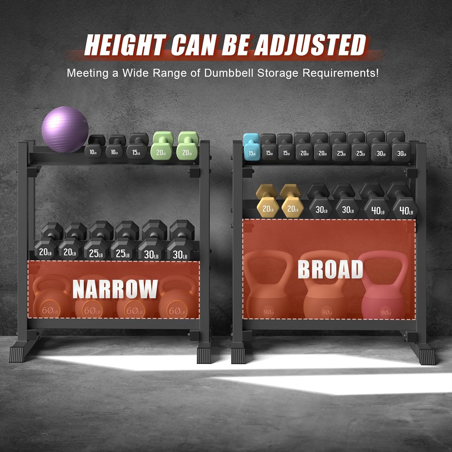 Adjustable 3-Tier Dumbbell Rac - Home Gym Training avis et prix