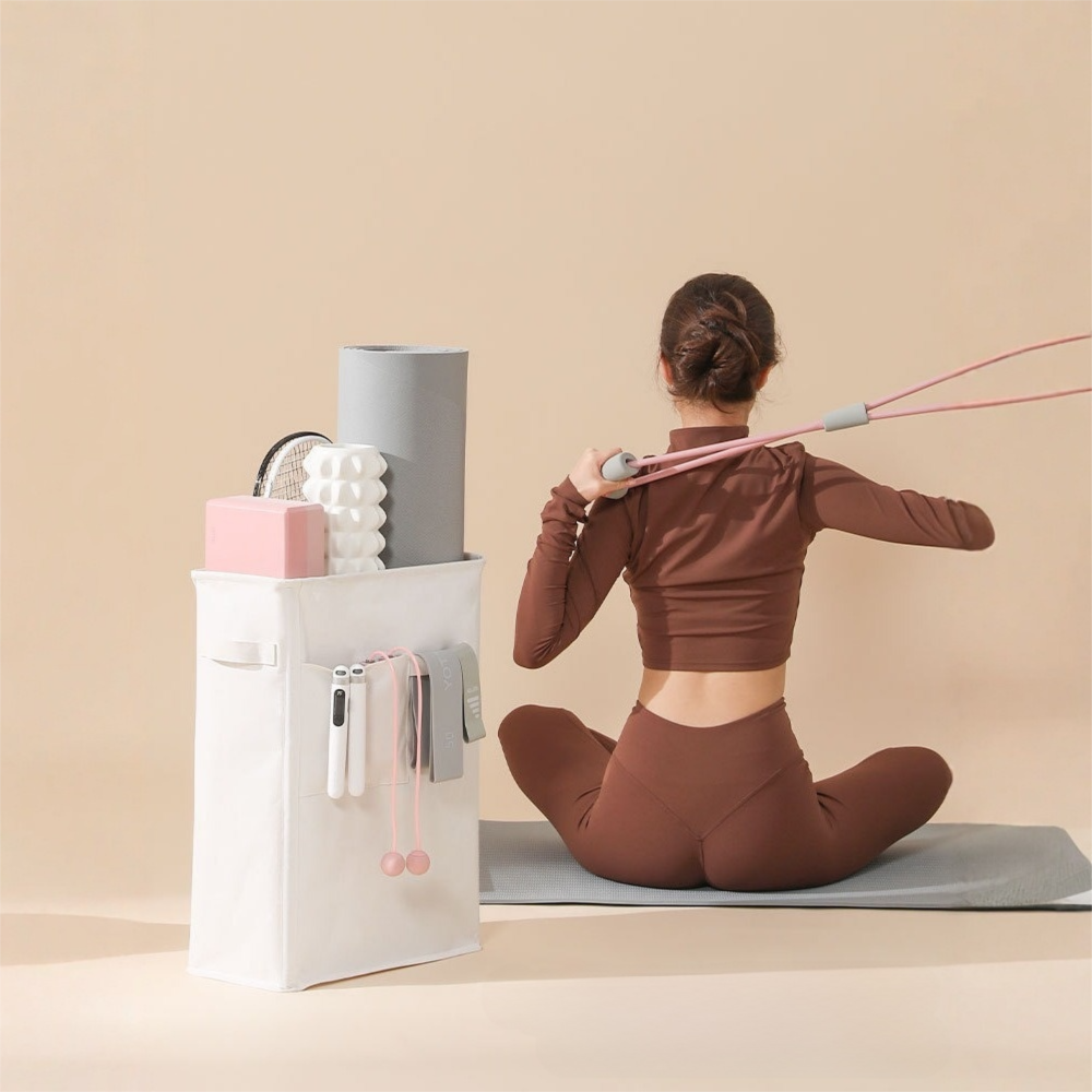 Folding Yoga Mat Storage Baske - Home Gym Yoga Storage avis et prix