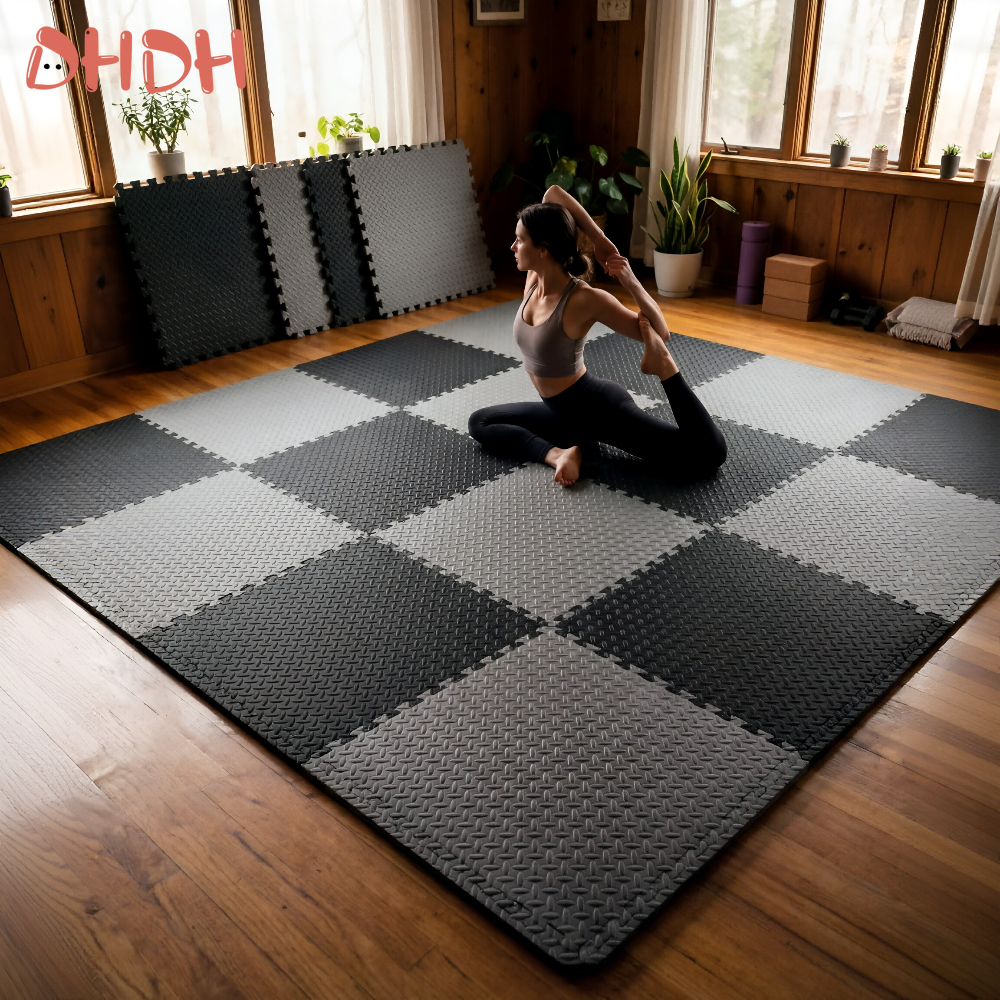 Gym Floor Mat for Home Workout - Home Gym Rubber Flooring avis et prix