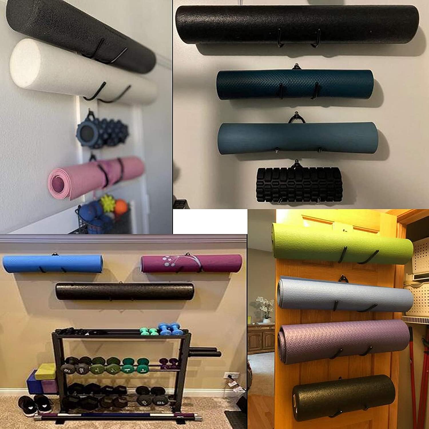 Adjustable Wall Mount Yoga Mat - Home Gym Yoga Storage avis et prix