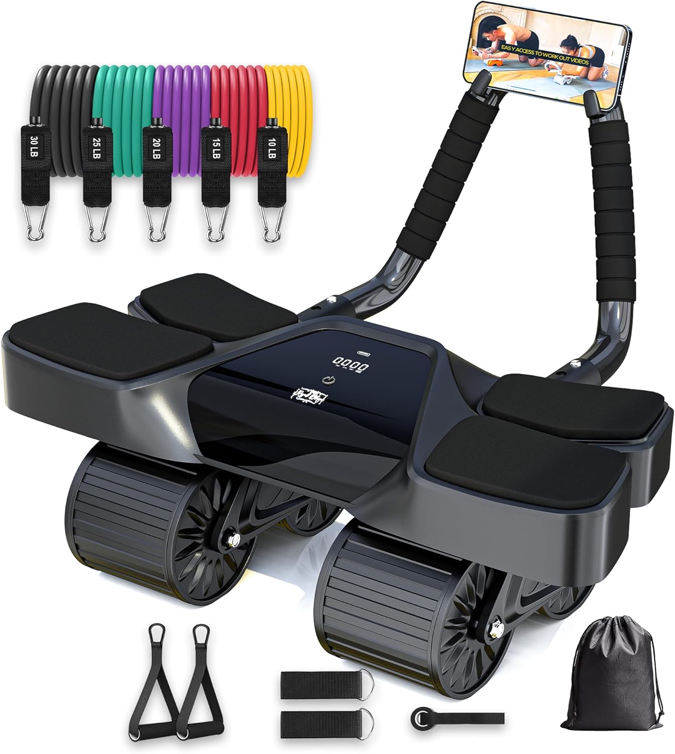4-Wheel Ab Roller with LCD Scr - Ab Roller Wheel avis et prix