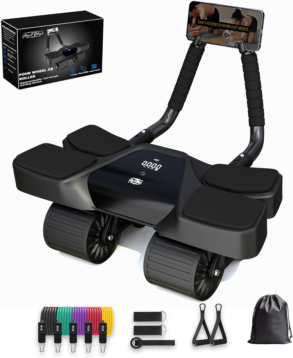 4-Wheel Ab Roller with LCD Scr - Ab Roller Wheel avis et prix