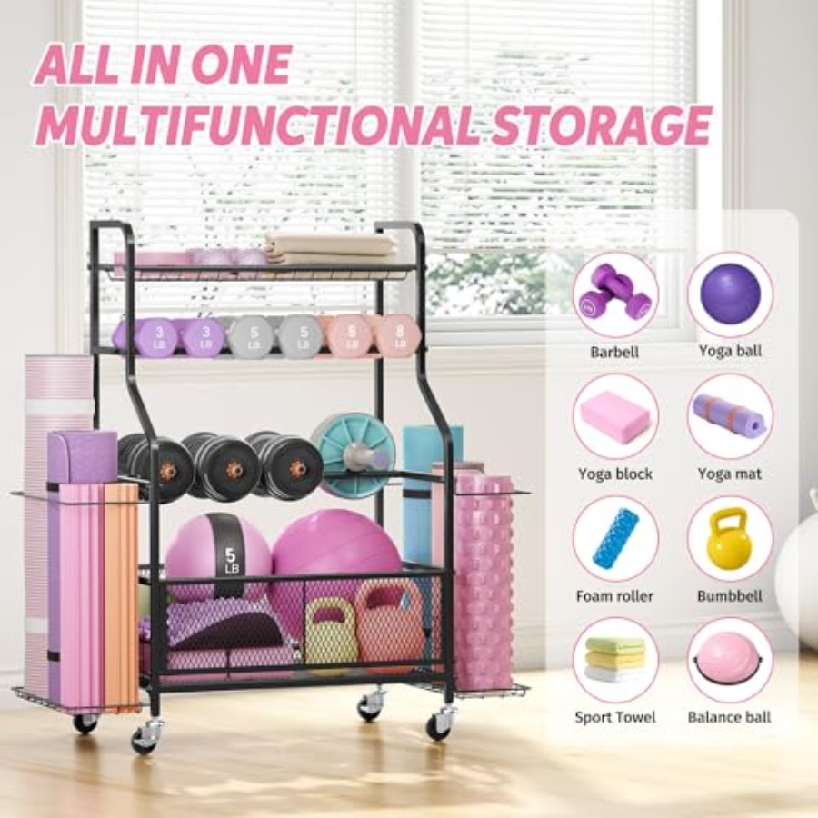 Dumbbell Rack Weight Storage R - Home Gym Yoga Storage avis et prix