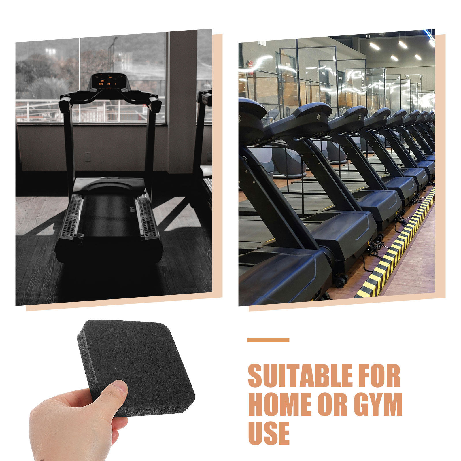 6Pcs Treadmill Vibration Pads  - Home Gym Rubber Flooring avis et prix