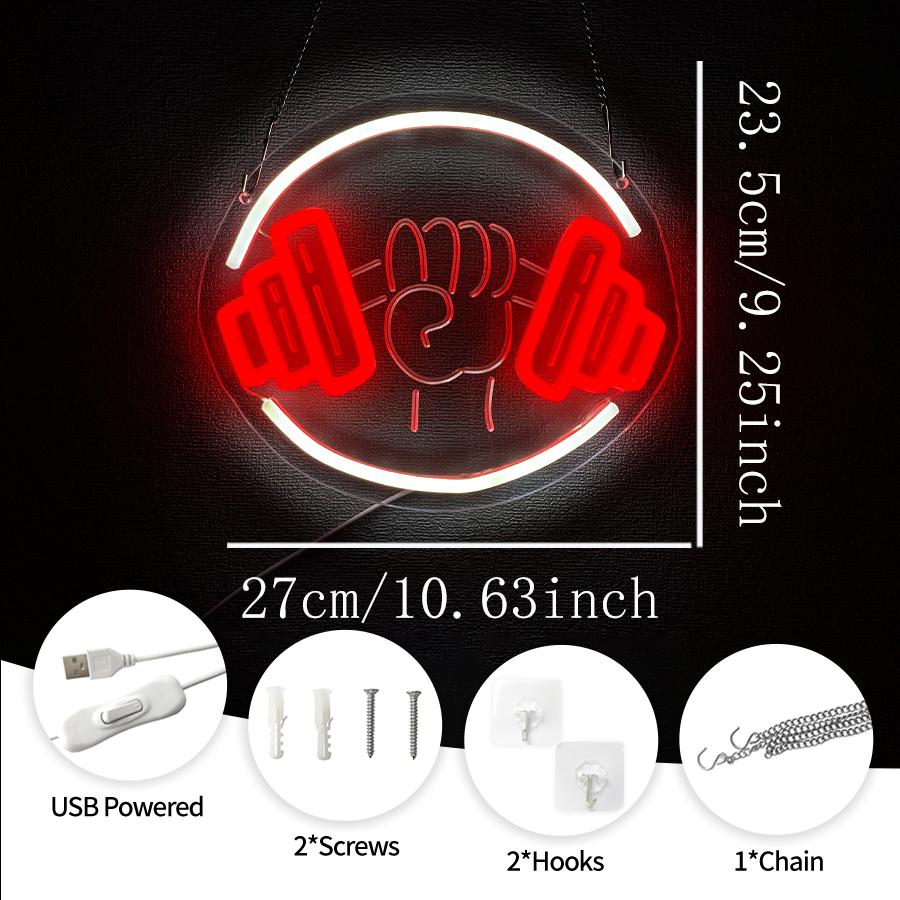 No Pain No Gain Neon Sign for  - Home Gym In Garage avis et prix