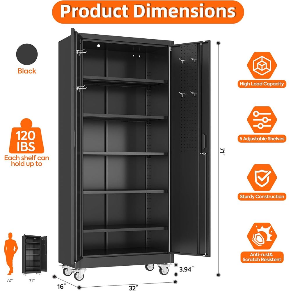 Portable Metal Storage Cabinet - Home Gym In Garage avis et prix