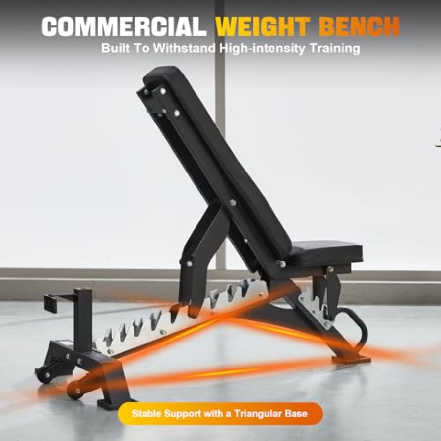 Adjustable Weight Bench Heavy  - Home Gym In Garage avis et prix