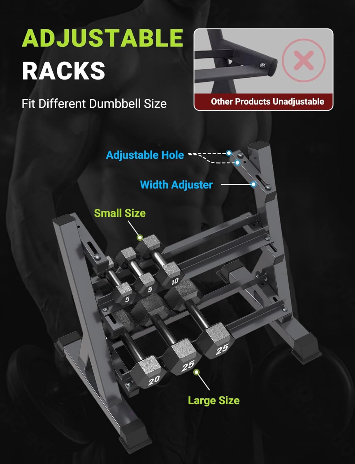 Home Gym Dumbbell Rack, 3 & 5  - Home Gym Training avis et prix